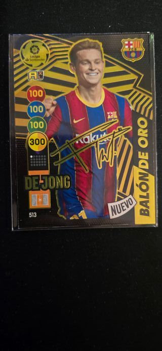 Balón de Oro 2020-21 Messi y De Jong Firmado