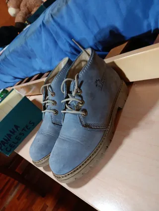 Panama Jack botas bajas Celestes