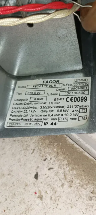 Calentador Fagor Deluxe Gas Natural
