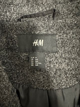 Cappotto H&M Grigio Scuro Uomo