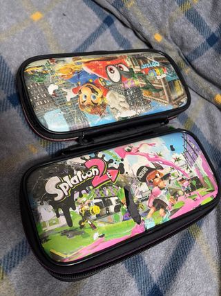 Nintendo Switch con fundas mando y caja,negociable