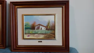 Set di 3 quadri paesaggistici