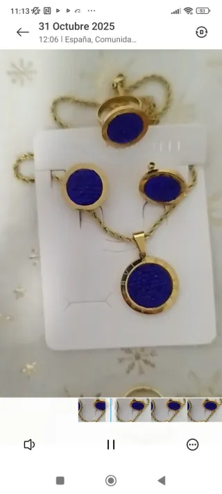 Conjunto Acero Inoxidable Colgante y Pendientes