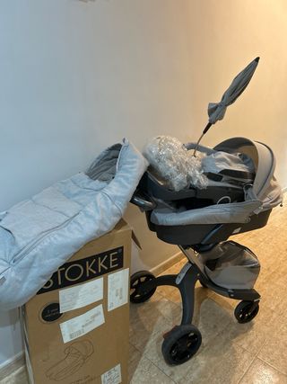 Carro Stokke gris completo
