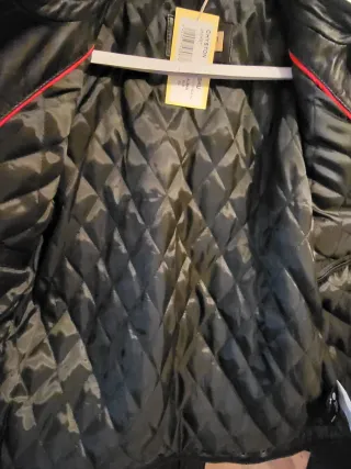 Chyston Cazadora Piel Negra Talla M