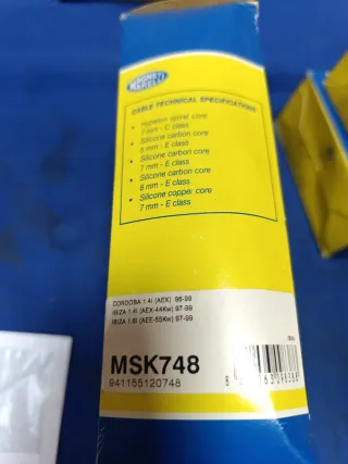 Cables Bujías Seat Ibiza Córdoba MSK748