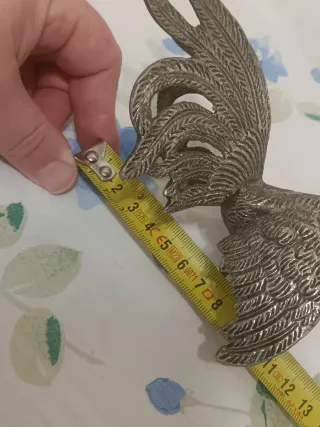 Statuetta Gallo Argento Placcato