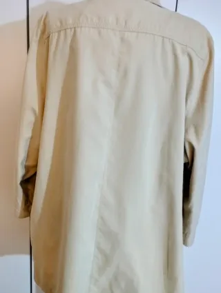 Parka gabardina beige