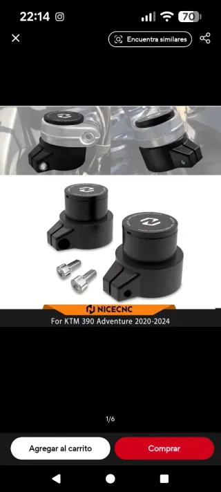 Alzahorquilla KTM 390 Adventure