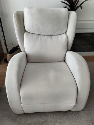 Butaca Reclinable Tela Beige