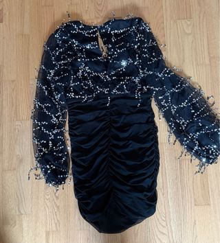 Vestido fiesta lentejuelas Shein