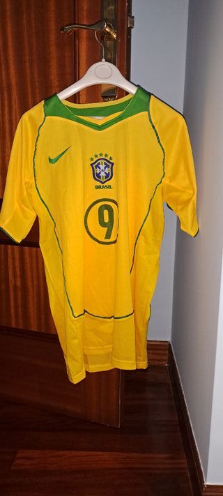 Camiseta Brasil 2004 Ronaldo 9 Nike