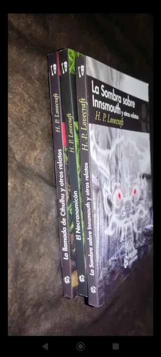 3 libros h p Lovecraft