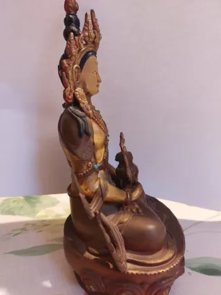 Antica statua Buddha Tibetano