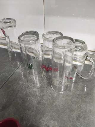 Lote Vasos y Cuencos Cerámica y Cristal