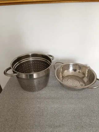 Conjunto de 2 Escorredores em inox