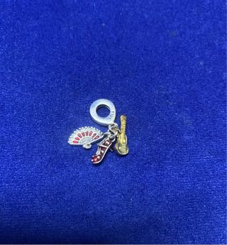 Charm Flamenca Abanico Zapato Pulsera Pandora plat