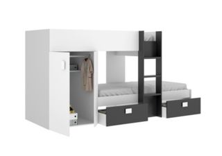 Cama Tren GROE Blanco/Grafito