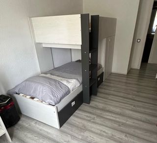 Cama Tren GROE Blanco/Grafito