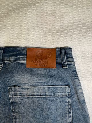 Pantalón SIKSIK azul desgastado
