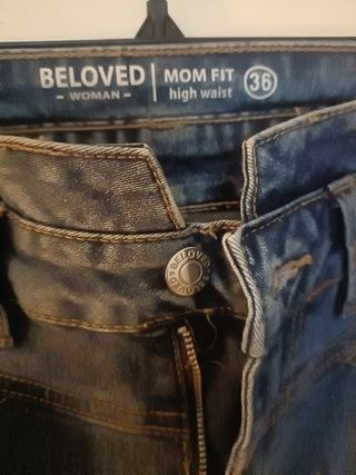 Pantalón vaquero Beloved Mom Fit Talla 36