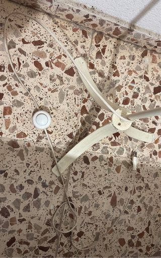 Lampada da terra vintage beige