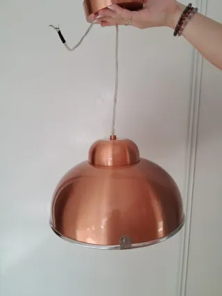 Lámpara de techo metal cobre