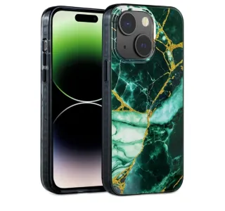 Custodia Scorpify iPhone 15 Marmo Verde smeraldo