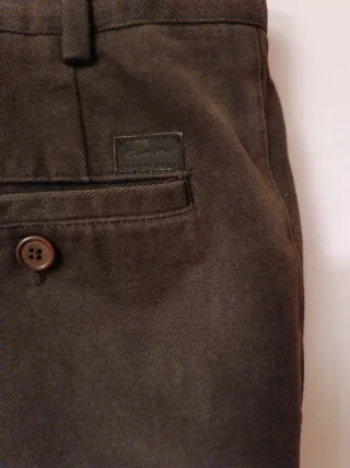 Pantalón Emidio Tuchi Talla 58  Marrón