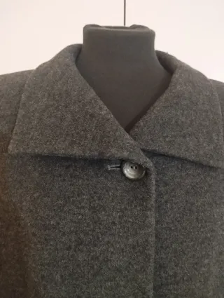 Abrigo lana gris talla XXXL