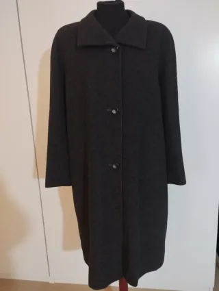 Abrigo lana gris talla XXXL