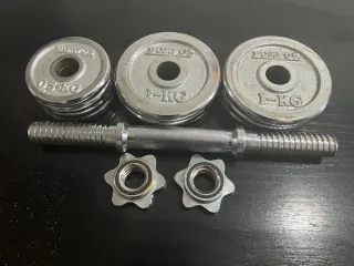 Mancuerna de 9 KG Cromada