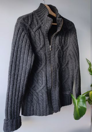 Jersey Jack & Jones cremallera gris Talla M