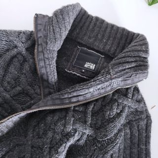 Jersey Jack & Jones cremallera gris Talla M