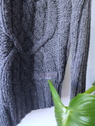 Jersey Jack & Jones cremallera gris Talla M