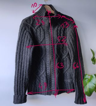 Jersey Jack & Jones cremallera gris Talla M