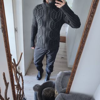 Jersey Jack & Jones cremallera gris Talla M