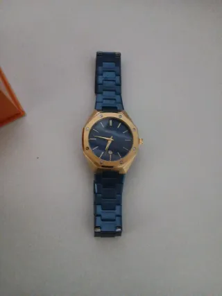 Reloj Hombre BERGAN Azul y Dorado