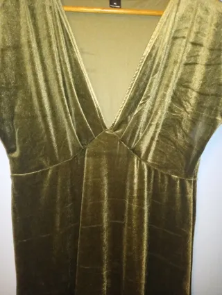 Vestido verde de terciopelo