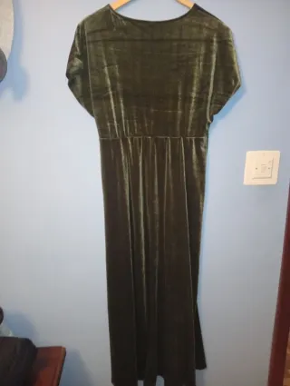 Vestido verde de terciopelo