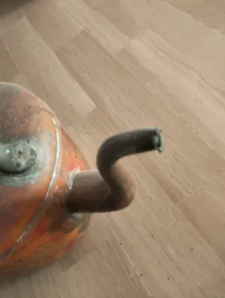 Bollitore antico in rame teiera d'epoca