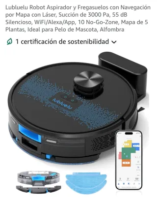 Robot Aspirador y Fregasuelos Lubluelu Nuevo
