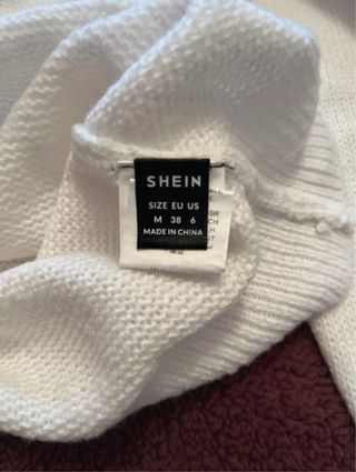 Jersey Shein Blanco Talla M