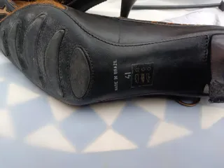 Zapatos de piel tacón alto