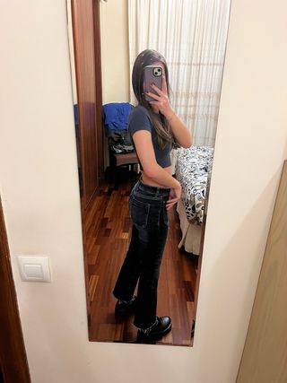 Pantalones campana Zara