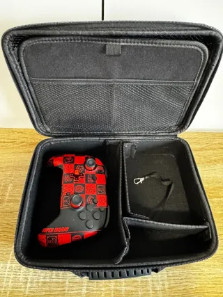 Mando Nintendo Switch Pro Super Mario + maleta