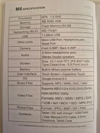 Tablet Meberry M6 10.1 / 4GB RAM / DUAL SIM / Gris