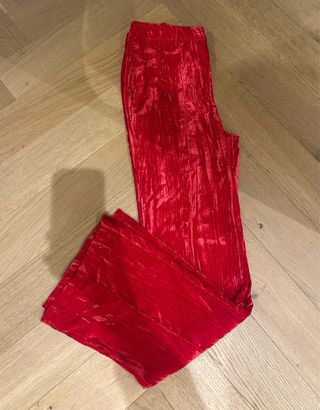 Pantalón terciopelo rojo talla 38