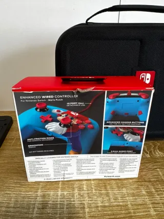 Mando Nintendo Switch Super Mario + maleta origina