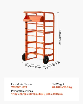 Supporto per Bobine di Fili 11 Barre Multiple